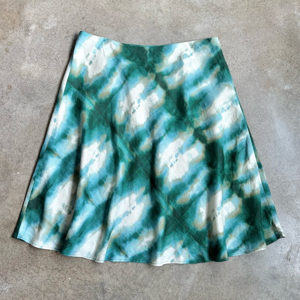 Joneswear Tie Dye Linen A-Line Skirt
